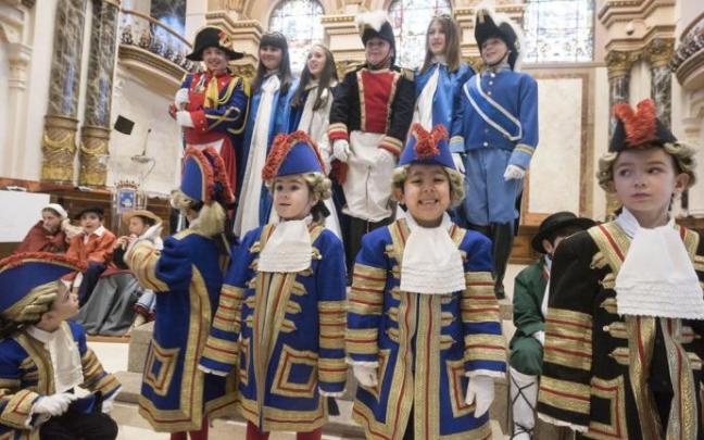 Algunos de los personajes de la Tamborrada Infantil de 2017. Algunos de los personajes de la Tamborrada Infantil de 2017.