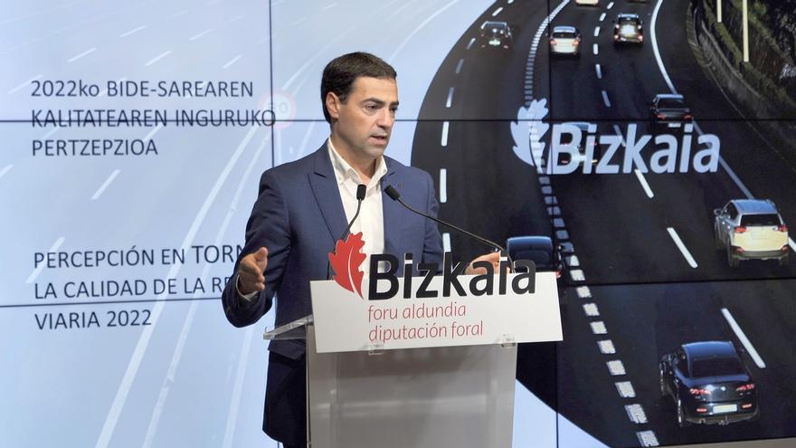 Imanol Pradales presenta la encuesta de percepción de calidad de las carreteras vizcainas