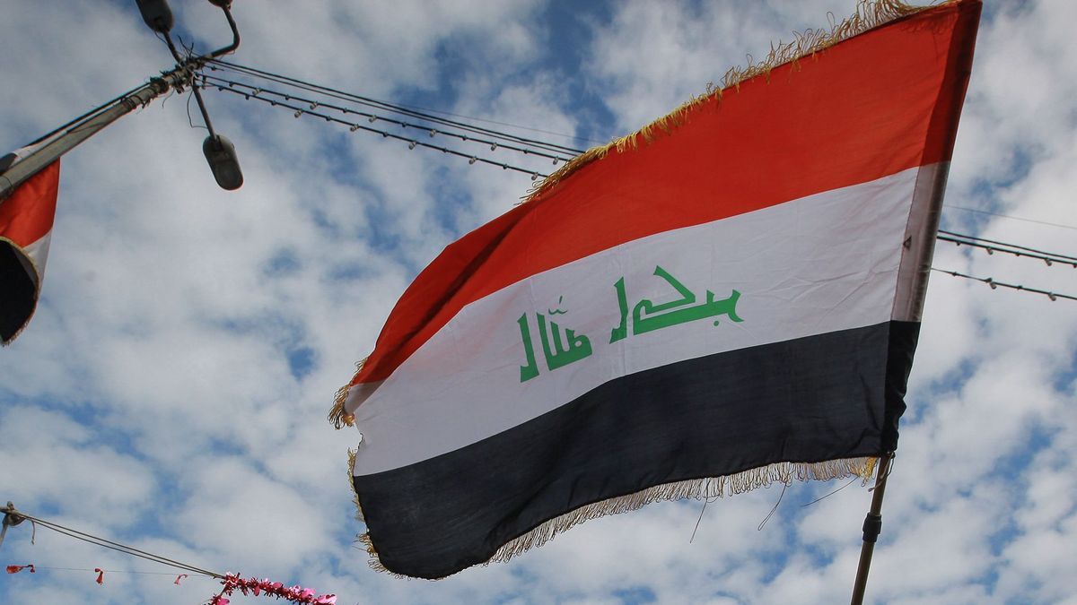 Bandera de Irak.