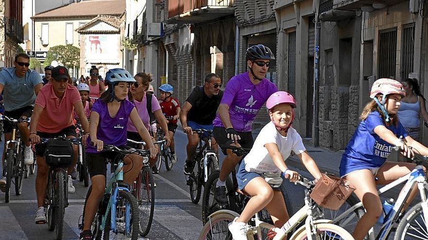 Ciclistas en un momento del recorrido.