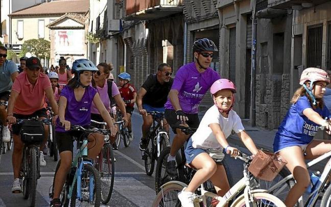 Ciclistas en un momento del recorrido.
