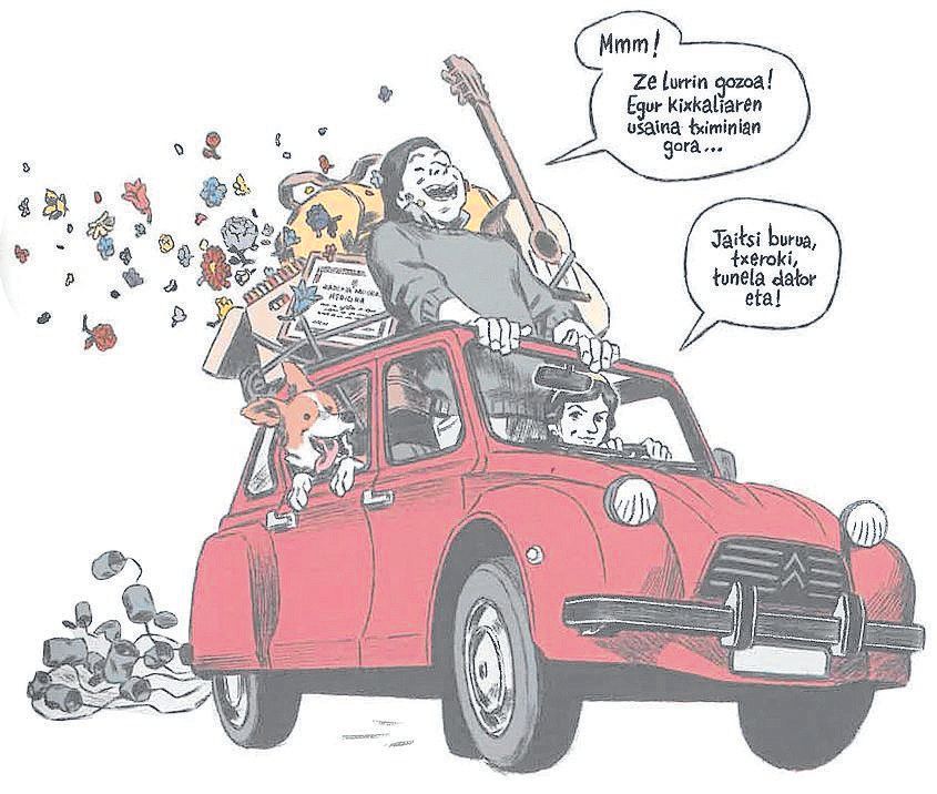 ‘Ni ez naiz Mikel Laboa’ komikiaren hainbat bineta.