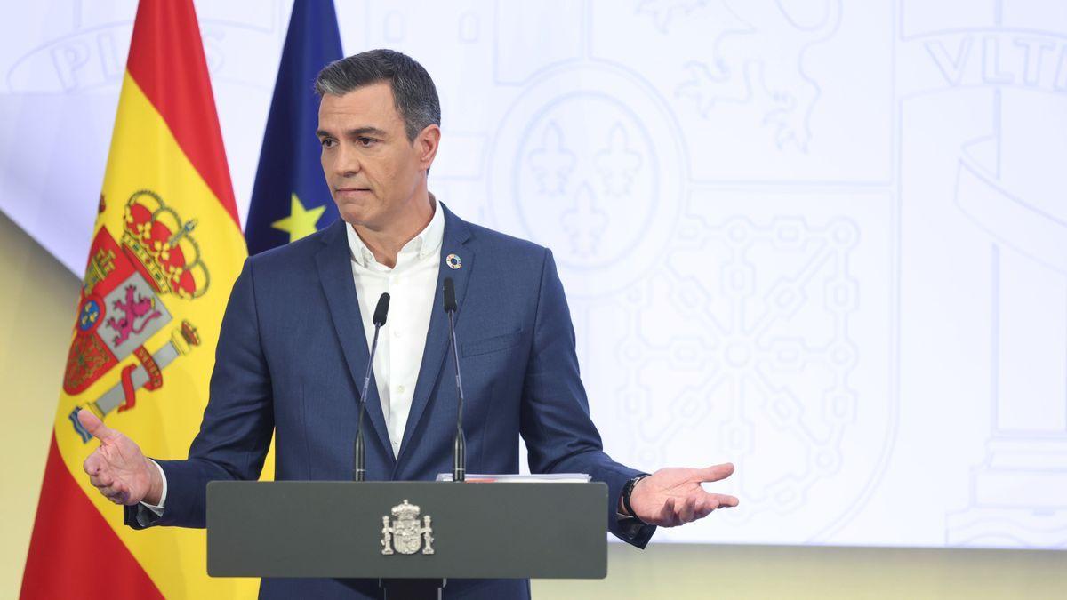 Pedro Sánchez, durante la presentación del informe de rendición de cuentas 2022.