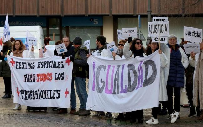 Concentración organizada por el Sindicato de Técnicos de Enfermería