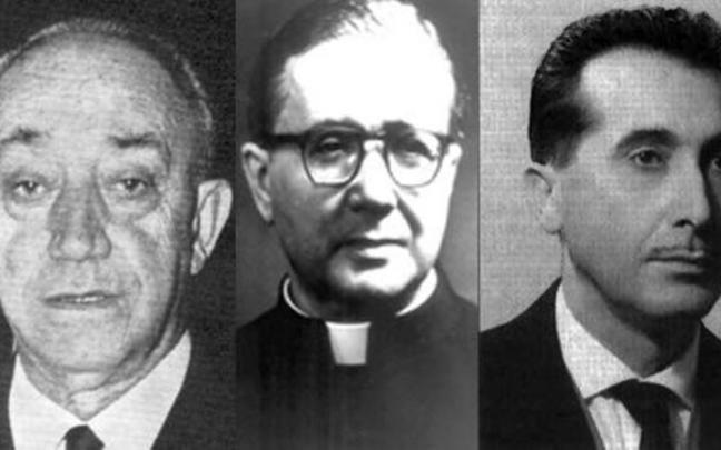 Félix Huarte, José María Escrivá de Balaguer y Miguel Javier Urmeneta