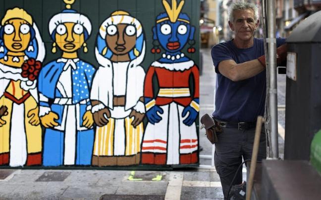 Josemi, el castañero de Estafeta.