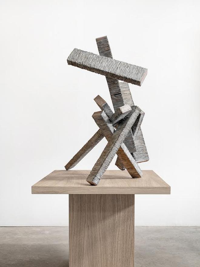 Una de las esculturas en bronce que se muestra en Marlborough Barcelona.