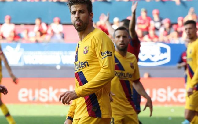 Piqué en El Sadar Piqué en El Sadar