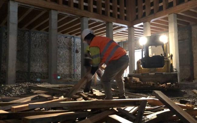 Obras en el interior del palacio Ruiz de Vergara. Obras en el interior del palacio Ruiz de Vergara.