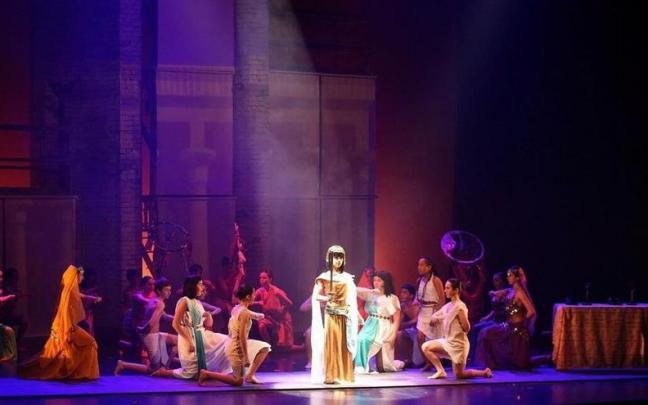 Imagen del estreno de "Sutan", el X musical de la Ikastola Jaso.