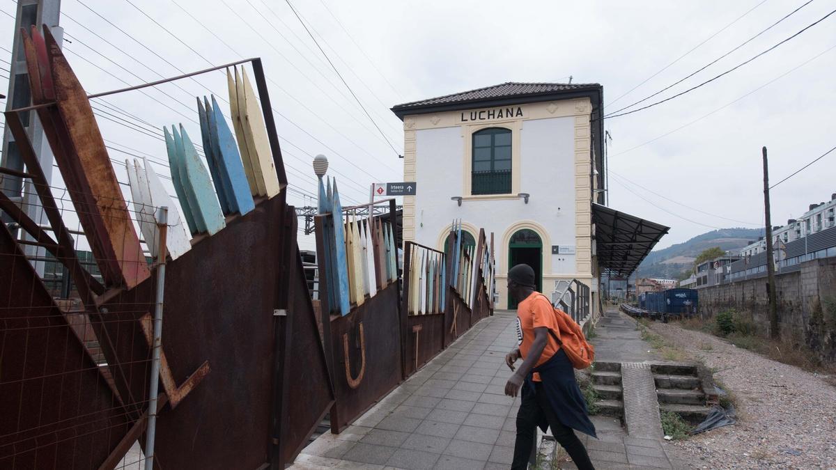 Estación de Lutxana, que acogerá el museo de La Robla.