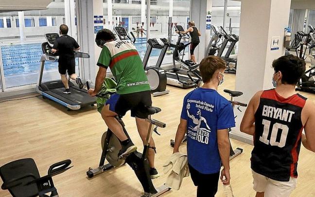 Imagen de la zona de gimnasio y piscina en el polideportivo de Benta Berri. Imagen de la zona de gimnasio y piscina en el polideportivo de Benta Berri.