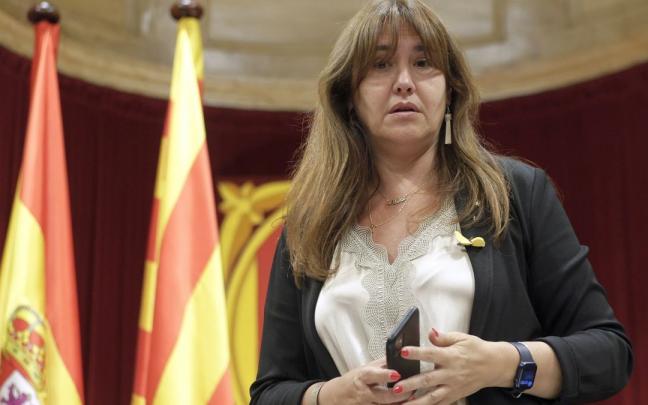 Laura Borr&agrave;s, durante un pleno el pasado mes de junio.