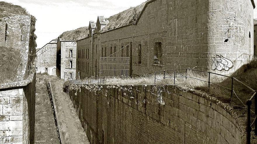 Imagen del interior del Fuerte de San Cristóbal, en el monte Ezkaba.