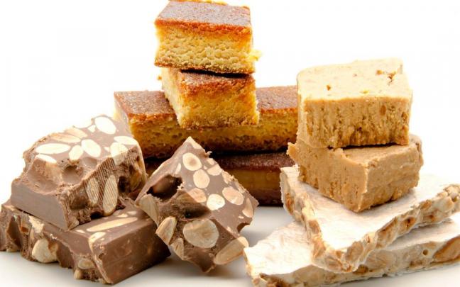 Surtido de turrones.