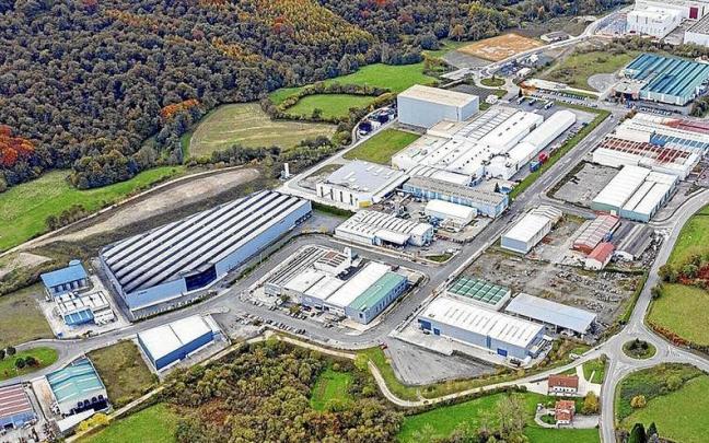 Imagen aérea del polígono industrial Albisualdea de Lekunberri.
