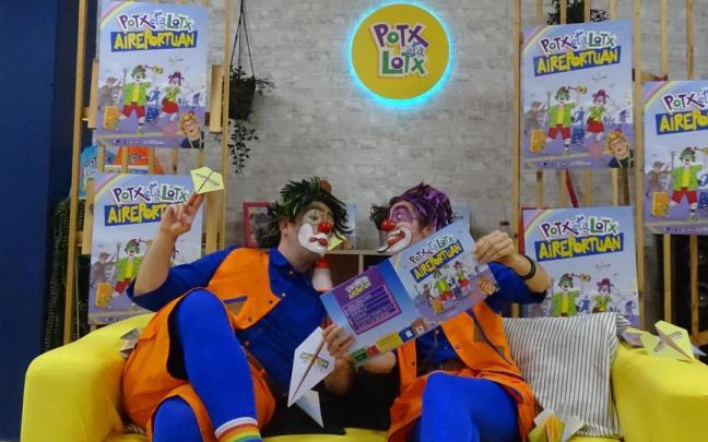 Potx eta Lotx en uno de sus espectáculos Potx eta Lotx en uno de sus espectáculos