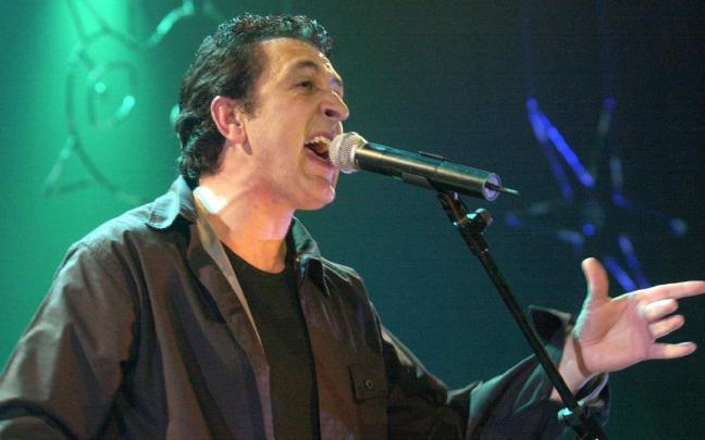 Manolo García, durante un concierto.