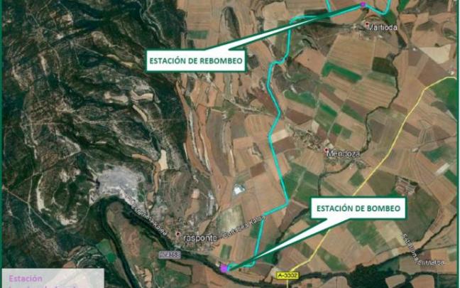 Ubicación de las estaciones de bombeo y rebombeo Ubicación de las estaciones de bombeo y rebombeo
