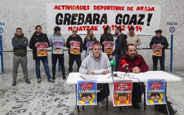 Rueda de prensa celebrada este martes por la parte social.