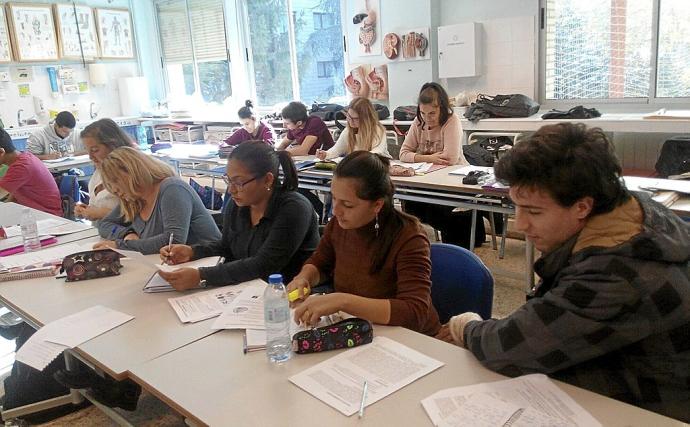 Alumnos en un centro de Formación Profesional. Foto: Marta Hernández
