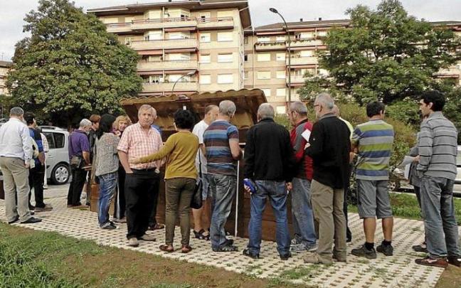 Una de las zonas para realizar compost de Amaroz.