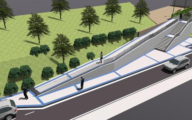 Imagen del proyecto para transformar la zona del paseo de Larratxo 80