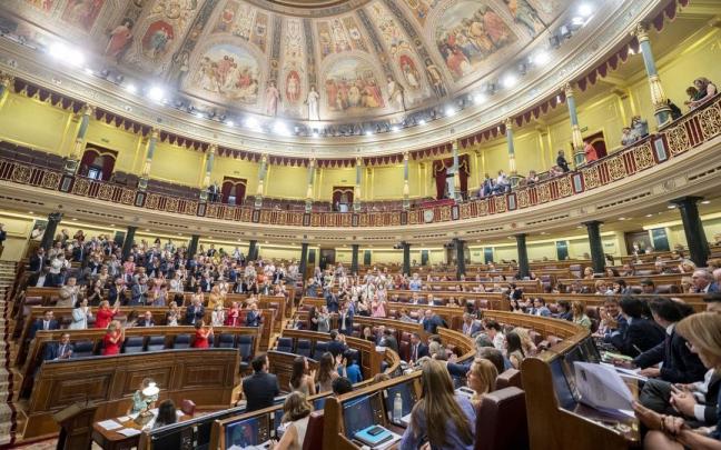 Vista general de un pleno en el Congreso de los Diputados. Vista general de un pleno en el Congreso de los Diputados.