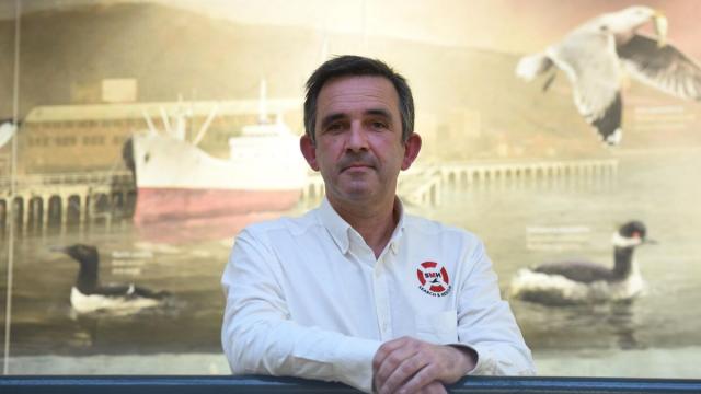 I&ntilde;igo Mijangos, presidente de Salvamento Maritimo Humanitario y socorrista del Aita Mari.