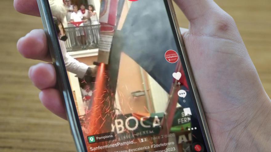 '@SanferminesPamplona' se estrena en TikTok.