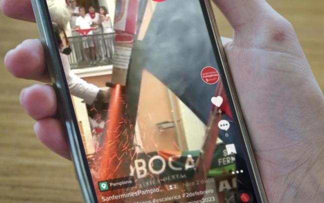 '@SanferminesPamplona' se estrena en TikTok.