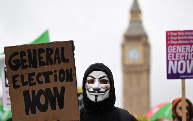 La marcha bautizada como "Reino Unido está roto" ha recorrido las calles de Londres.
