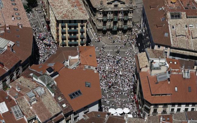 Imagen aérea de la plaza Consistorial Imagen aérea de la plaza Consistorial