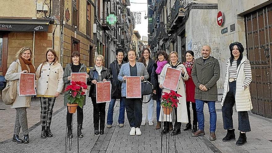 Presentación de la campaña de Navidad en pleno corazón de Ordizia. | FOTO: N.G.