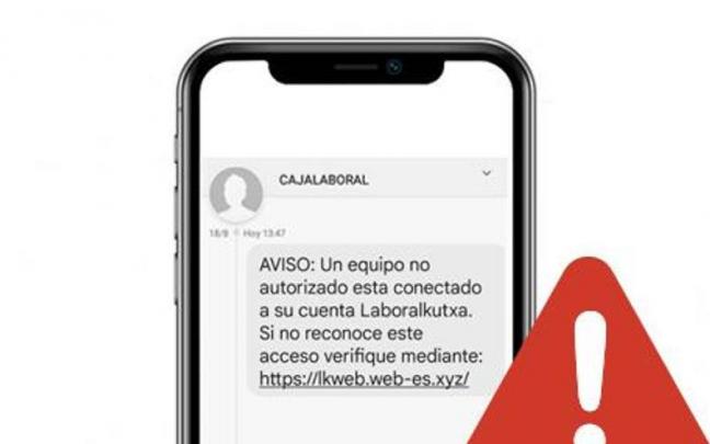 Aviso de una entidad bancaria alertando del phising Aviso de una entidad bancaria alertando del phising