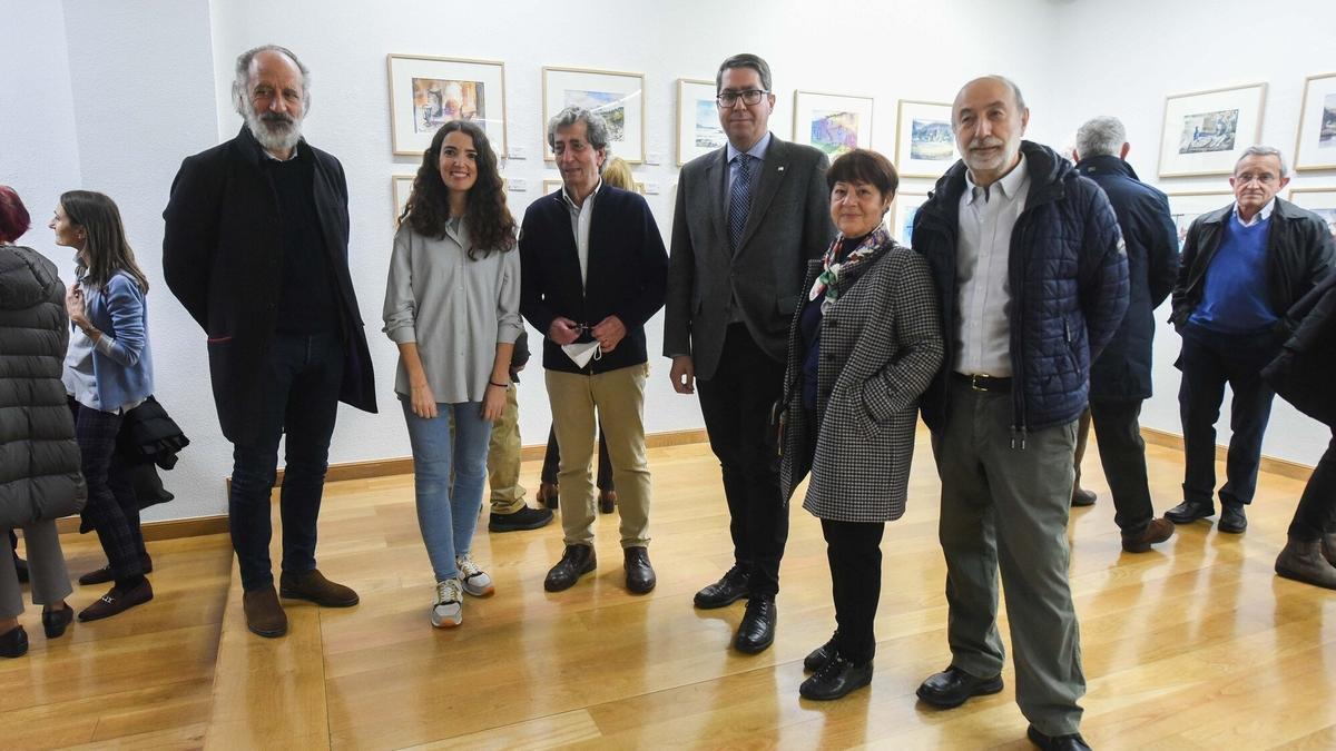 La galería Lumbreras acoge la exposición colectiva de Navidad de la Agrupación Vasca de Acuarelistas