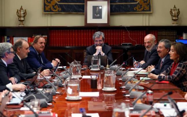 Reunión del pleno del Consejo General del Poder Judicial.