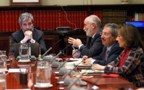 Carlos Lesmes preside el pleno donde el CGPJ. Carlos Lesmes preside el pleno donde el CGPJ.