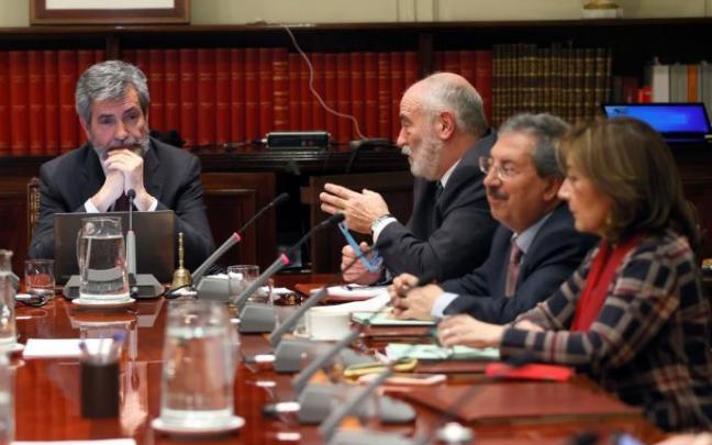 El presidente del Consejo General del Poder Judicial (CGPJ), Carlos Lesmes durante un pleno. El presidente del Consejo General del Poder Judicial (CGPJ), Carlos Lesmes durante un pleno.