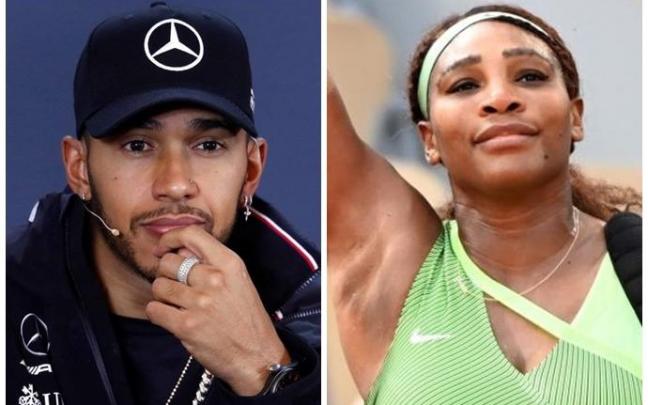Lewis Hamilton y Serena Williams.
