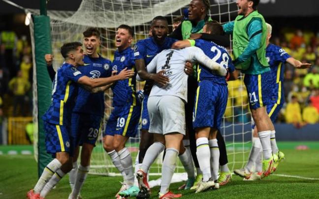Kepa da la Supercopa al Chelsea en los penaltis. Kepa da la Supercopa al Chelsea en los penaltis.