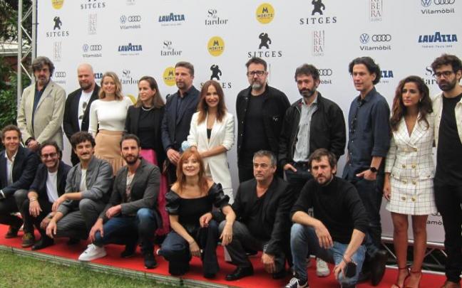 El elenco de la nueva versión de 'Historias para no dormir', con los directores Rodrigo Sorogoyen, Paco Plaza, Paula Ortiz y Rodrigo Cortés El elenco de la nueva versión de 'Historias para no dormir', con los directores Rodrigo Sorogoyen, Paco Plaza, Paula Ortiz y Rodrigo Cortés