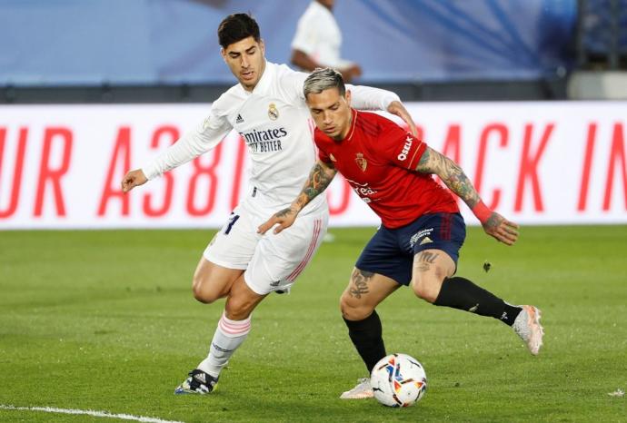 Chimy Ávila, durante el partido contra el Real Madrid.