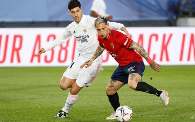 Chimy Ávila, durante el partido contra el Real Madrid.