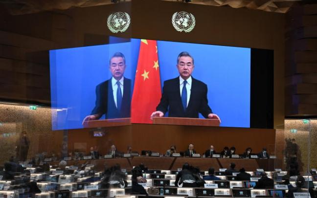 El ministro de Exteriores chino, Wang Yi.