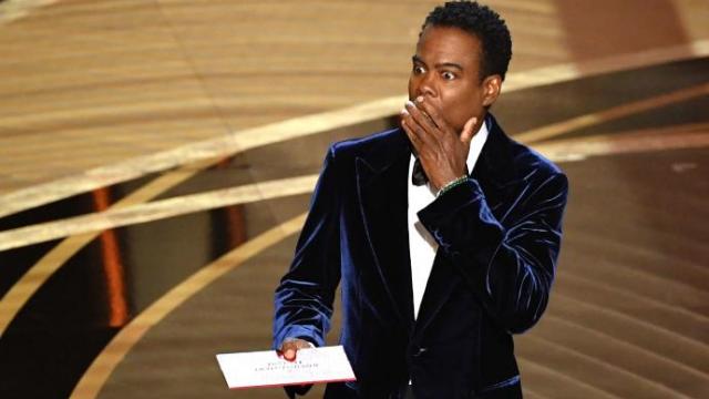 Así se quedó Chris Rock tras recibir el bofetón de Will Smith.