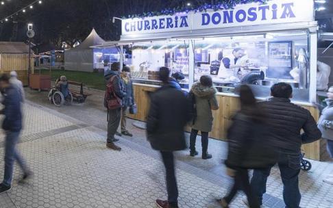 Una churrería en Donostia Una churrería en Donostia