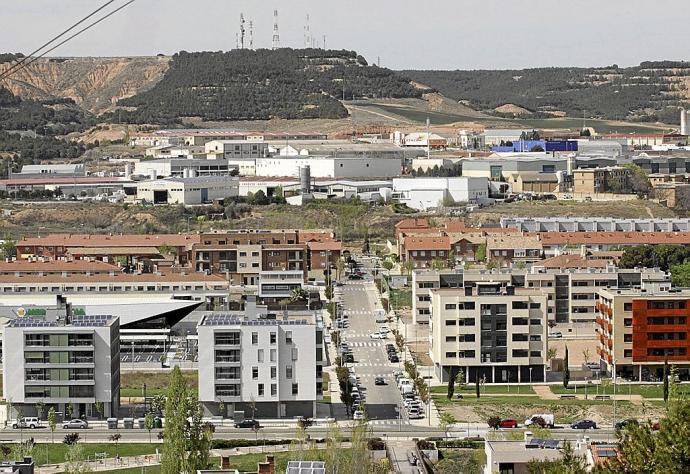 El nuevo barrio del Queiles, una de las zonas de expansión de Tudela durante los últimos diez años.