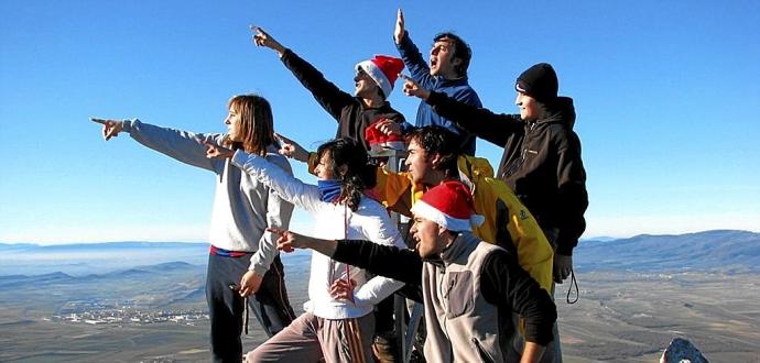 Posando en la cumbre del Baio, año 2007. Foto: Cedida