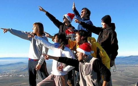 Posando en la cumbre del Baio, año 2007. Foto: Cedida